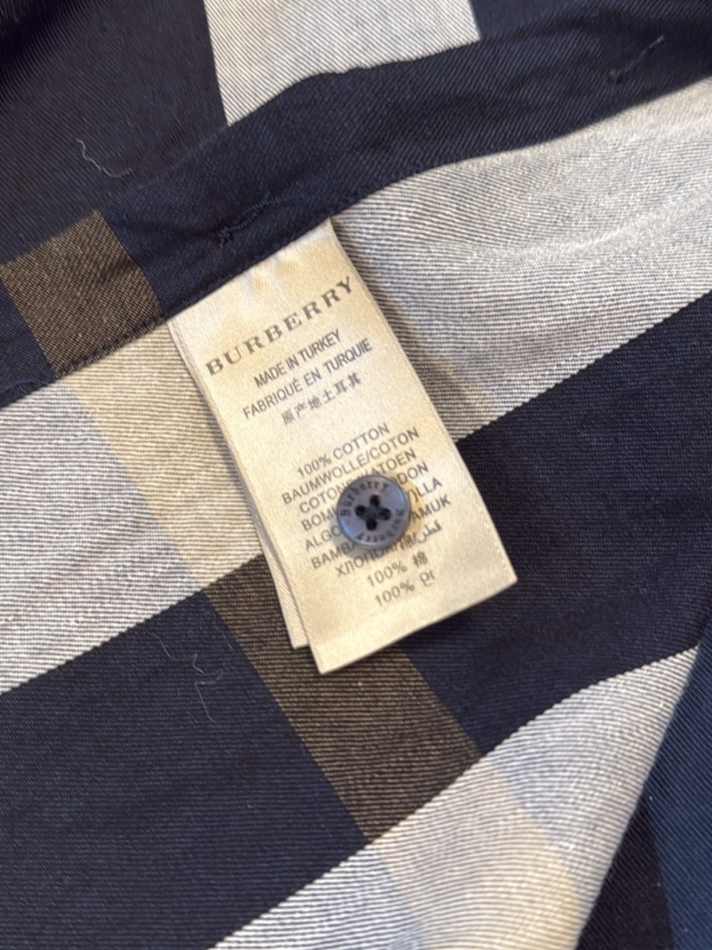 XL Mens Burberry Brit  long sleeve Large-Check Button-Down Shirt - Picture 3 of 4